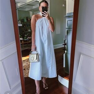 Anine Bing Cosette dress halter white cotton